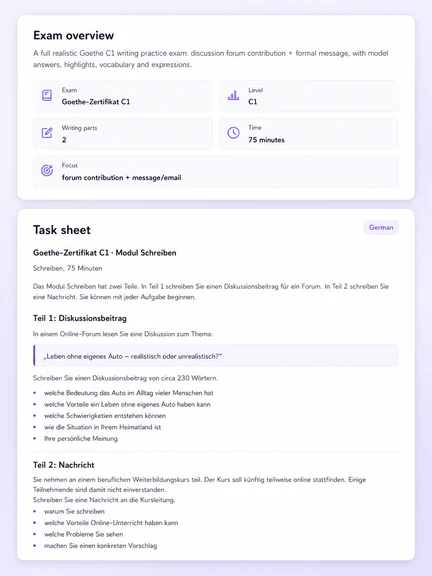 Task sheet